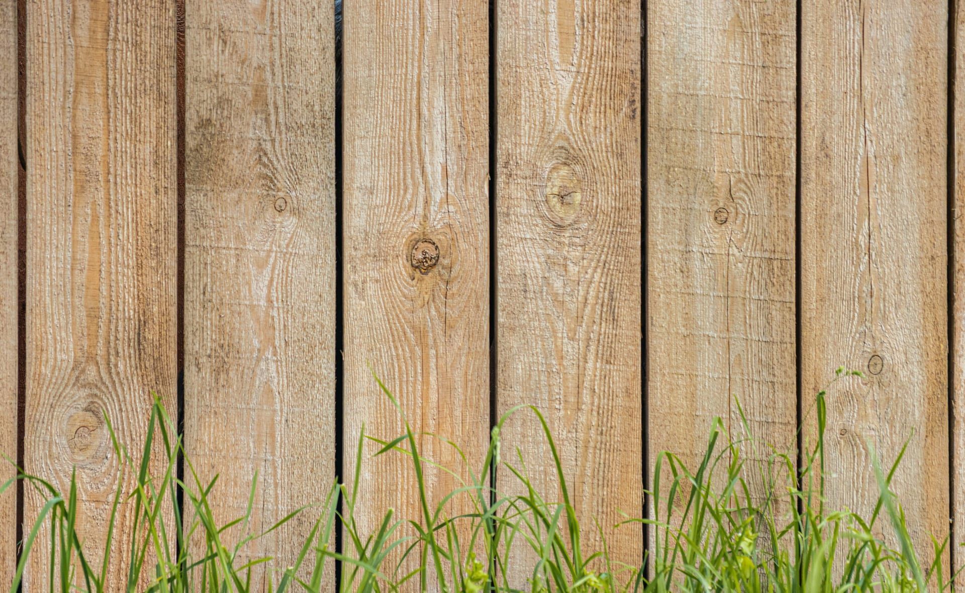 Re-staining a wood fence with a brush